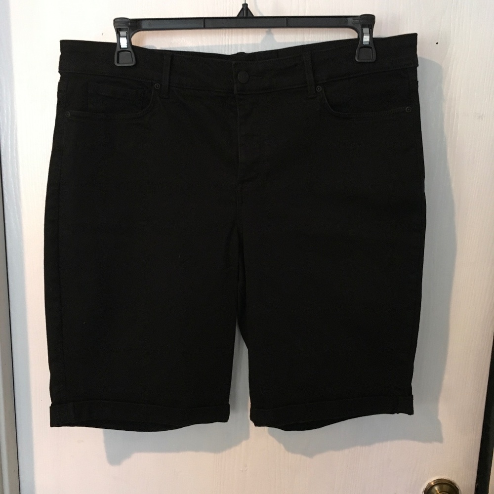 NYDJ Black Denim Shorts